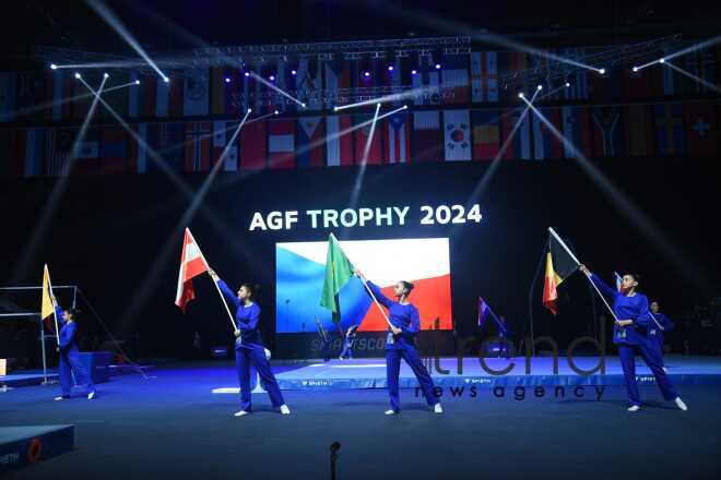 Baku hosts opening ceremony of FIG Artistic Gymnastics Apparatus World Cup Azerbaijan Baku 7 March 2024

